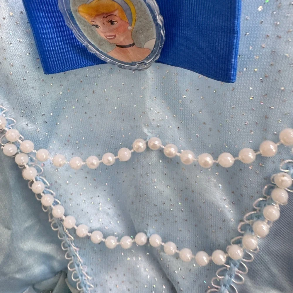Disney Girls 4 - 6 Cinderella Blue Sparkle Princess Dress Up Costume